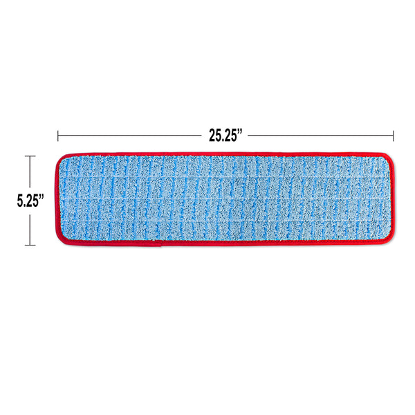 CleanAide Twist Yarn Microfiber Flat Mop with Scrub Strips