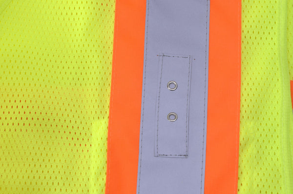 Eurow Safety – Class 2 Two-Tone Mesh 5-Point Breakaway Safety Vest – XL