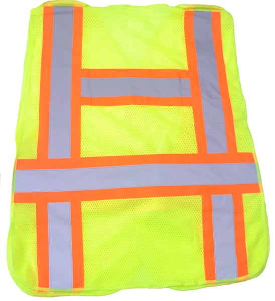 Eurow Safety – Class 2 Two-Tone Mesh 5-Point Breakaway Safety Vest – XL