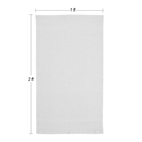 Nouvelle Legende Catalina Hand Towel, 27" x 16", White, 12 Pack