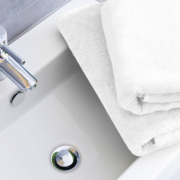 Nouvelle Legende Catalina Hand Towel, 27" x 16", White, 12 Pack