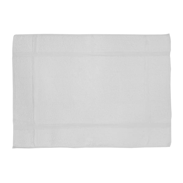 Nouvelle Legende Catalina Bath Mat, 20" x 30" White, 12 Pack