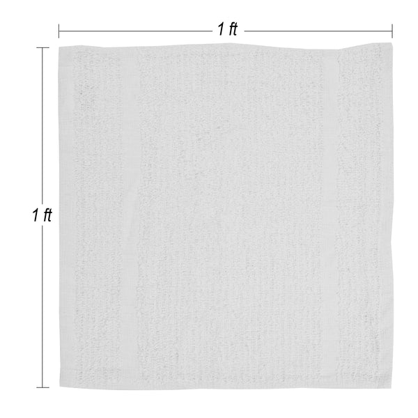 Nouvelle Legende Catalina Wash Cloth, 12" x 12", White, 24 Pack