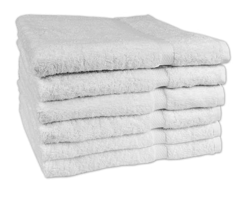 White Cotton Hand Towels Bulk 16x30 5.5 lbs/doz - Alpha Cotton